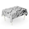 thumbnail image 1 of POGLIP Beautiful Painting Hand for Websites Dynamic Composition Marbled Creative Black Tablecloth Table Desk Cover Home Party Decor 60x84 inch, 1 of 1