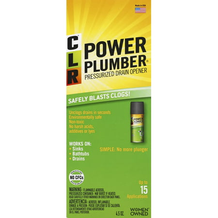 CLR Power Plumber Pressurized Drain Opener, 4.5