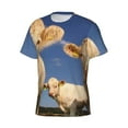 thumbnail image 5 of Qekee Cows Cattles Classic Fit T-Shirt Men's Shirt Men's Tight Short Sleeves for Exercise, Running, Mountaineering - Cows Cattles, 5 of 9