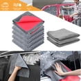 thumbnail image 4 of Htwon Deerskin Fleece Cleaning Rag Car Wash Polishing Detailing Towel Kitchen Dusting, 4 of 12