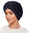 thumbnail image 1 of Milk Silk Hijab Headband Two Tone Solid Color Head Wrap with Design for Everyday Comfort and Style, 1 of 3