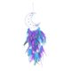 thumbnail image 5 of Colgante de pared tejido bohemio hecho a mano, colgante con forma y borlas de plumas trenzadas para dormitorio, fiesta, sala de estar, adorno Violeta perfecl Colgante de pared de macramé, 5 of 8