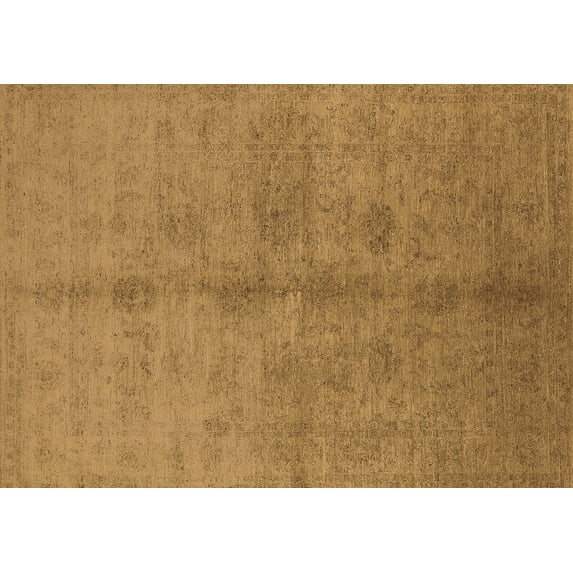 Ahgly Company Indoor Rectangle Oriental Brown Industrial Area Rugs, 7' x 9'