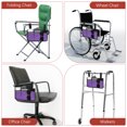 thumbnail image 6 of Uxcell Beach Chair Armrest Bag [1-Pack] - Waterproof Polyester Adjustable Straps Reflective Strip Beach [Purple], 6 of 6