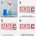 thumbnail image 5 of Texas State Inspection Vinyl Decal 12 Inch x 5 Inch Weatherproof Heavy-Duty Adhesive Backing | Auto Services, Reliable Checks, Affordable Pricing | Made in USA, 5 of 6