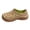 Khaki, variant on Summer Breathable Non- Soft Soles Slippers with a Closed Heel Lightweight Comfortable Outdoor Beach Hole Shoes Fashion Arch Support Design Casual Work Driving Sandals White 39