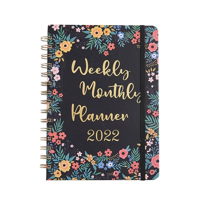 20222023 Planner Bloom Spiral Daily Planners For Passion, Goal Organizer HundredFlower Bloom
