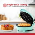 thumbnail image 3 of Holstein Housewares Personal/Mini Waffle Maker, Non-Stick Coating, Mint - 4-inch Waffles in Minutes, Hash Browns, Keto, Snacks, Sandwich, Eggs, Easy to Clean, 3 of 10