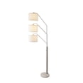 thumbnail image 5 of Elberton 83.5" Tall Adjustable Three Tier Shade Metal Floor Lamp in Silver, 5 of 6