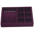 thumbnail image 1 of segolike Stackable Jewelry Display Tray Drawer Insert Organizer for Earrings Necklace Necklace Earrings Tray, 1 of 5