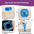 thumbnail image 4 of Baby Diaper Pail Refill Cartridges Two Layer Protections Reusable Diaper Pail Liners Nursery Freshing Bags for Parents, 4 of 8