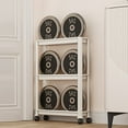 thumbnail image 3 of Amgo 47" H x 18.3" W x 5.12" D Slim 5-Tier Plastic Storage Cart with Wheels – Multi-Functional Storage Organizer, 3 of 6