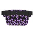thumbnail image 3 of Balery Cartoon Black Cats Mochila Cinturón para Mujeres y Hombres, Bolsa de Cintura Impermeable de Doble Capa con Correa, 3 of 9