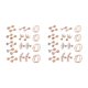 thumbnail image 1 of Sonducket 13 pares de pendientes de tuerca de 16 G de 0.315 in y 0.236 in con barra para trago para mujeres y hombres 2piezas tono oro rosa, 1 of 1