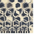 thumbnail image 2 of Aspire Wool Impose Ivory & Navy 5' x 8' Area Rug, 2 of 4