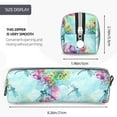 thumbnail image 3 of Honeii Dragonfly Floral Pattern Pencil Case, Pencil Pouch, Pencil Case Small, Pencil Pouch Aesthetic, PVC Pencil Pouch, Pencil Bag, Makeup Pouch, 3 of 7