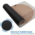 thumbnail image 6 of Long Mouse Pads for Desk,Brown Boho Abstract and Plant Pattern Desk Mats on Top Of Desks, Desk Mouse Pad Extra Large with 3mm Non-Slip Base and Stitched Edge for Gaming,Office,Work,Home 35.4"x15.7", 6 of 6