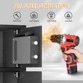 thumbnail image 4 of Silkight Safe - 7.0 Cu ft Large Safe Box with LED Light Fireproof Safe for home Documents,Electronic Password Money Safe with Deposit Slot & Dual Alarm System,Home Safe for Business Valuables, 4 of 7