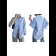 thumbnail image 3 of Camisas de Mujer con Botones, Camisas Formales A Rayas, Mangas Largas, Solapas, Camisas de Oficina, Blusas Azul XL, 3 of 7