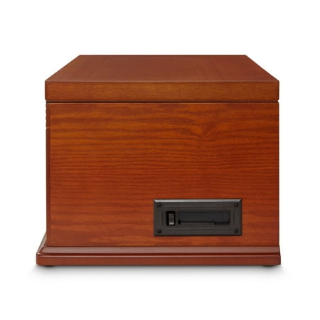 Crosley - Lancaster Hi-Res Bluetooth Entertainment Center - Paprika