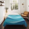 thumbnail image 4 of Turquoise Striped Large Tapestry for Bedroom Wall Hanging Tapestry,Modern Abstract Art Wave Moire Gradient Ceiling Backdrop Tapestries Poster Blanket Wall Decor for Teens Room Living Room 85" x 90", 4 of 8