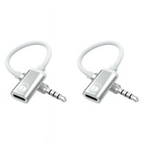 2pcs 3.5mm Male to Type C Female Audio Cable Cord, Analog Jack Headphone Adapter for MP3 Player, Laptop