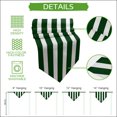 thumbnail image 5 of Green Striped Table Runner Linen Burlap Table Runner 48 Inches Long Farmhouse Abstract Horizontal Stripes Dresser Scarves for Kitchen Island Coffee Dining Room Party Wedding Holiday Decor 13"x48", 5 of 8