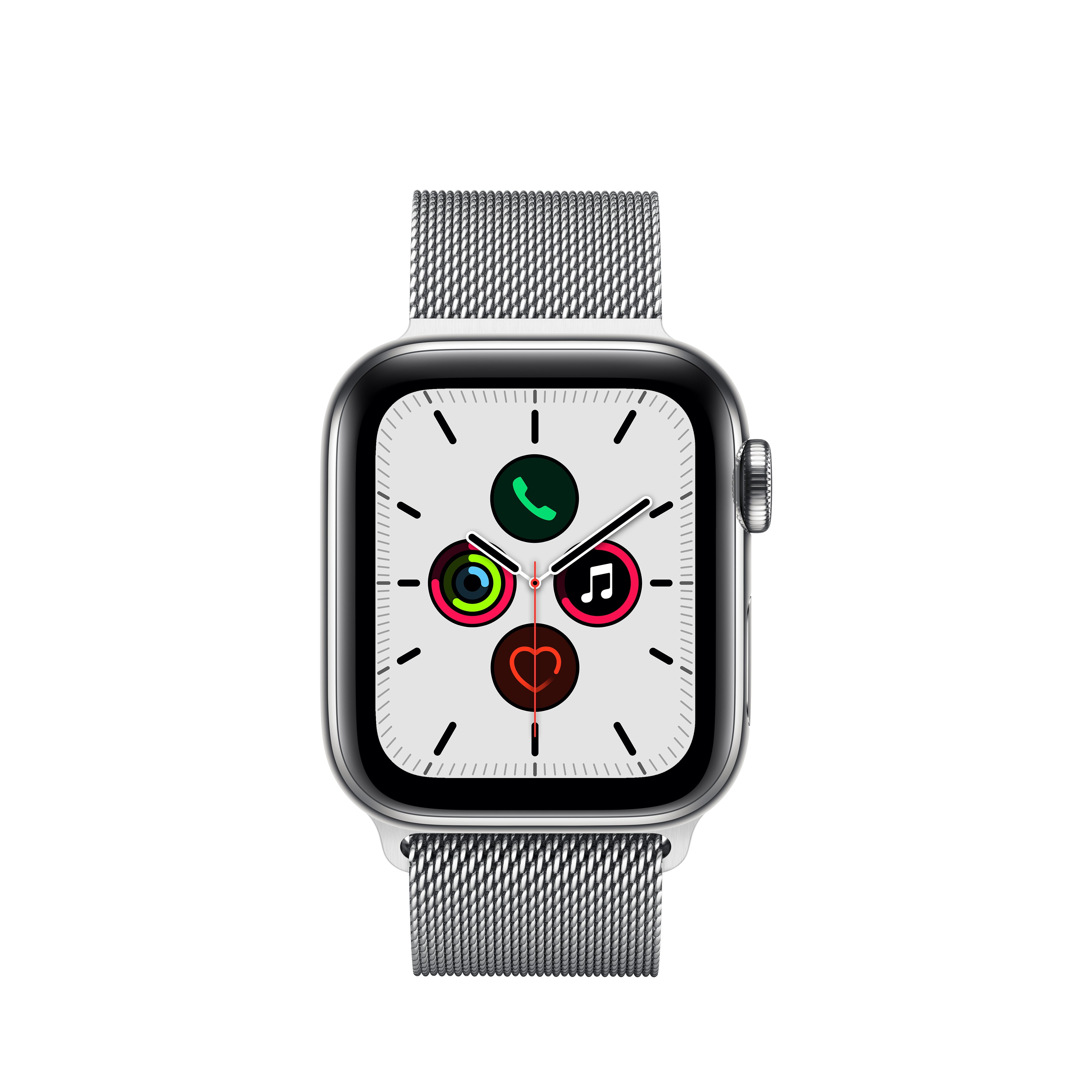 Apple Watch Series 5 GPS + Cellular, 40mm Stainless Steel Case 