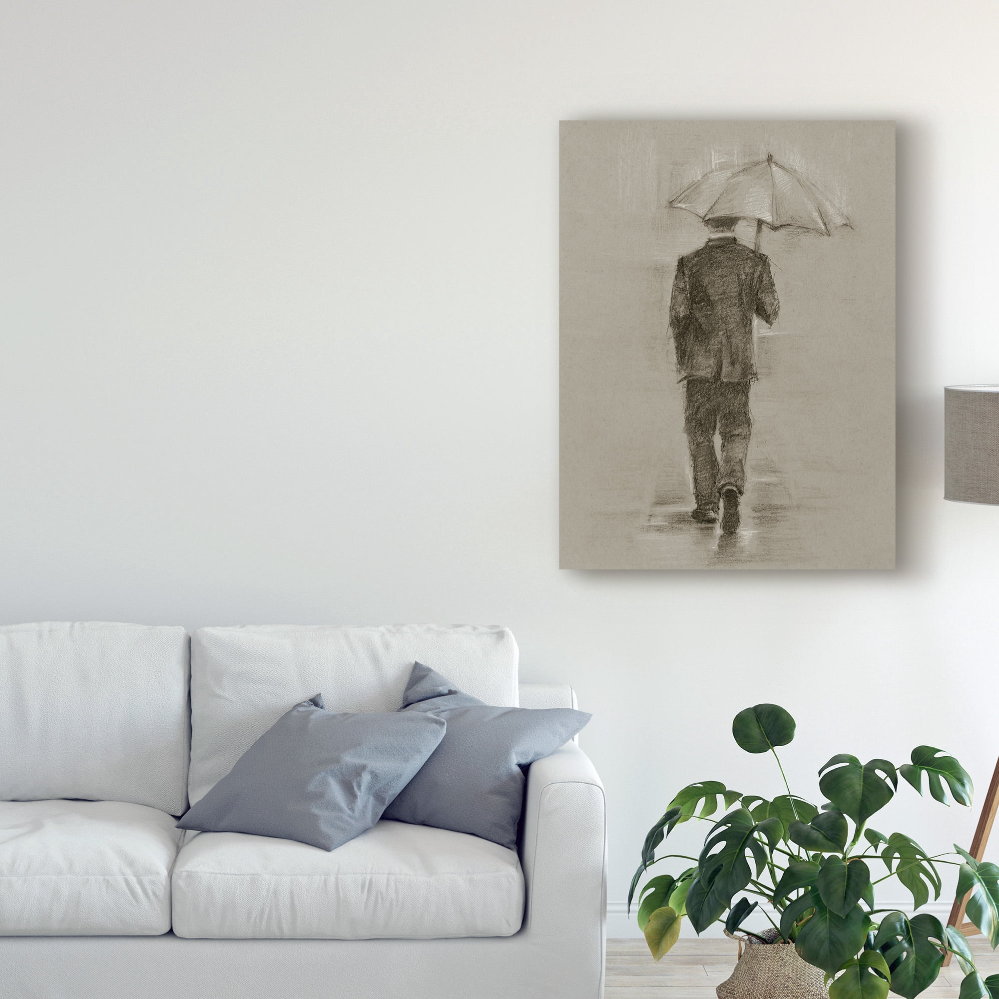 Trademark Fine Art 'Rainy Day Rendezvous II' Canvas Art by Ethan Harper