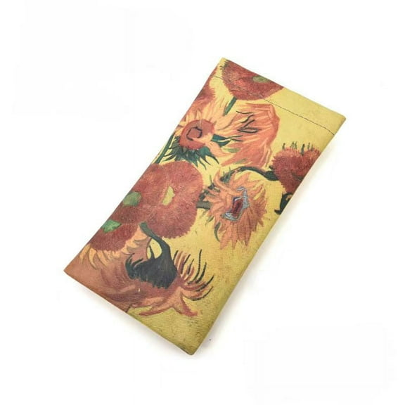 Eyeglasses Pouch with Cleaning Cloth, Portable Squeeze Top Vegan Leather Soft Glasses Case Anti-Scratch Sunglasses Bag