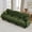 Green, variant on 81" L Shape 2 Seater Sectional Couch Cozy Chenille Modular Sofa with Ottoman and 2 Throw Pillows