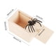 thumbnail image 3 of Caja de broma de araña de goma, juguetes divertidos en caja de madera para adultos y niños, 3 of 8