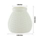 thumbnail image 3 of Jarrón decorativo esmaltado de imitación plástica | Maceta para arreglos florales en casa | Acento moderno para mesa de sala | Duradero para flores secas o frescas | Azul marino, blanco, naranja, 3 of 6