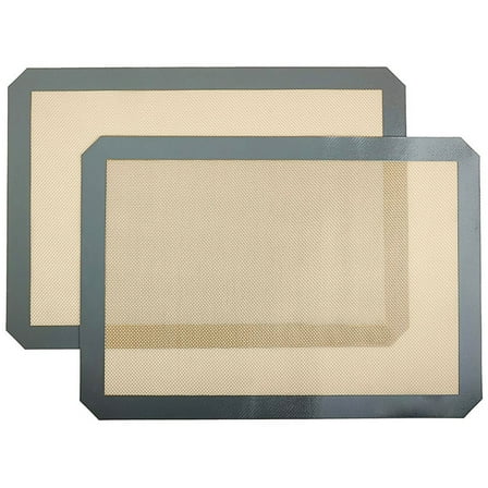 FEKOTS Silicone Rectangular Baking Mat, Non-Stick, Reusable (2 Count)