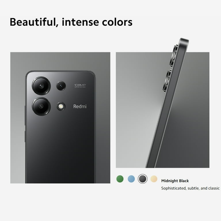 Xiaomi Redmi Note 13 Cell Phone, 4G LTE, 256GB + 8GB, 6.67