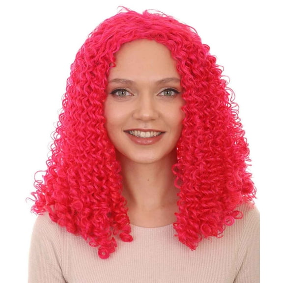 Womens Animation Orange Curly Wig | Orange TV/Movie Wigs | Premium Breathable Capless Cap