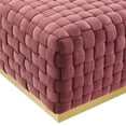 thumbnail image 4 of Modway Florence Square Performance Velvet Ottoman, Pink/Gold, 4 of 7