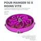 thumbnail image 3 of Comedero para perros slow food anti-glotón - talla M/mini - violeta JM, 3 of 5