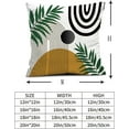 thumbnail image 2 of Boho Pillow Covers 20x20 Set of 2, Bohemian Mid Century Style Green Gold Throw Pillow Covers Linen Farmhouse Vintage Abstract Art Boho Decor Cushion Case Home Decor for Couch Sofa Outdoor, 2 of 6