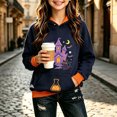 thumbnail image 5 of CBASIHI Girls Halloween Hoodies with Pockets Fleece Long Sleeve Pullover Graphic Hooded Sweatshirt, 5 of 7