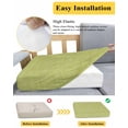 thumbnail image 5 of Vintage Fruit Green Couch Cushion Covers Stretch, Washable Sofa Seat Covers Individual Seat Cushion Sofa Slipcovers Farmhouse Retro Solid Color Linen Texture Couch Cover Furniture Protector M-1PCS, 5 of 7