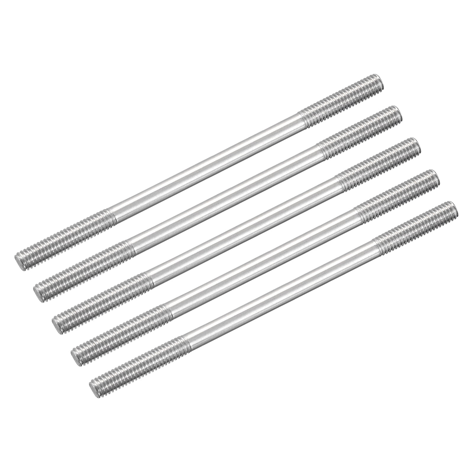 M4x80mm 304 Stainless Steel Push Rod Double End Threaded Rod for DIY