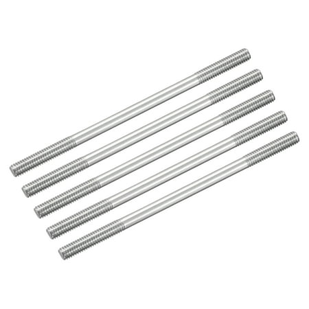 

M4x80mm 304 Stainless Steel Push Rod Double End Threaded Rod for DIY 5Pack