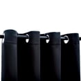 thumbnail image 4 of Cortinas opacas VidaXL, elegantes, negras, 137 x 160 cm, poliéster, 4 of 8