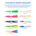 thumbnail image 5 of BLUEWING 18" Upgraded Fishing Spreader Bar Wave with 6" Bulb Squids, 5.28in Trolling Birds and 316 Stainless Steel Rod Offshore Spreader Bar for Wahoo Tuna Marlin Mahi Mahi, Green, 5 of 8