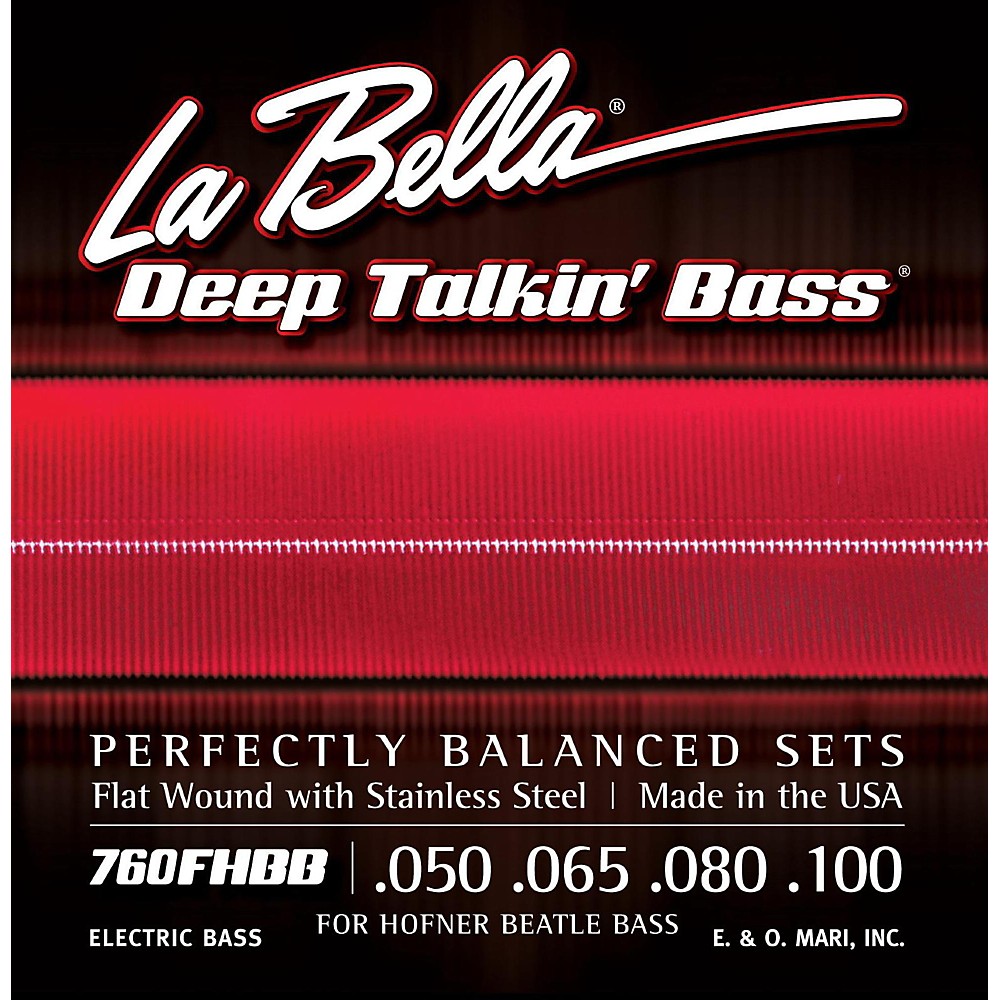 La Bella SS45 Super Steps, Standard Stainless Steel Round Wound Bass Guitar Strings 45-105
