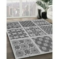 thumbnail image 3 of Ahgly Company Machine Washable Indoor Rectangle Transitional Silver Gray Area Rugs, 7' x 9', 3 of 7