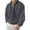 Dark Gray, variant on Miluxas Men's Plaid Flannel Sweatshirt Classic golf Long Sleeve Pullover Lightweight Lapel Collar Fall Winter Top Red