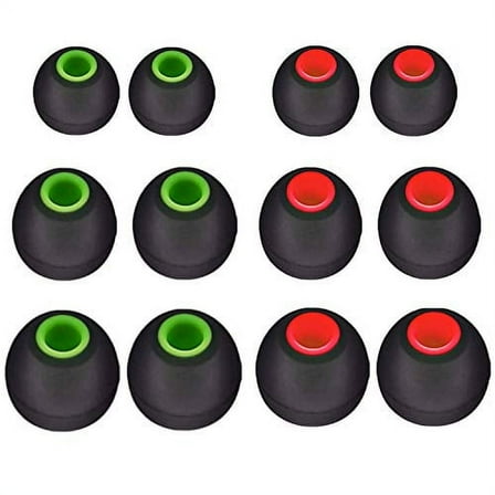 12PCS Replacement Ear Tips Earbuds Eartips Eargels Earpads Soft Silicone Noise Cancelling Buds for Senso, TOZO, Sony & Other Sport in-Ear Wireless Headphones - Small, Medium, Large