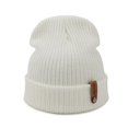 thumbnail image 1 of Gorros para mujer, blanco Gorros de invierno para mujer Gorro de punto con puños Gorro de invierno suave Gorro de invierno para actividades al aire libre en clima frío en invierno (blanco) 52-60 CM, 1 of 4